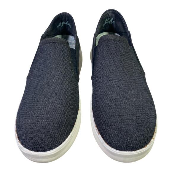 Olukai Ki'ihele Slip On Sneaker / Mule Black Women size 37.5 US 7.5 - Picture 3 of 8
